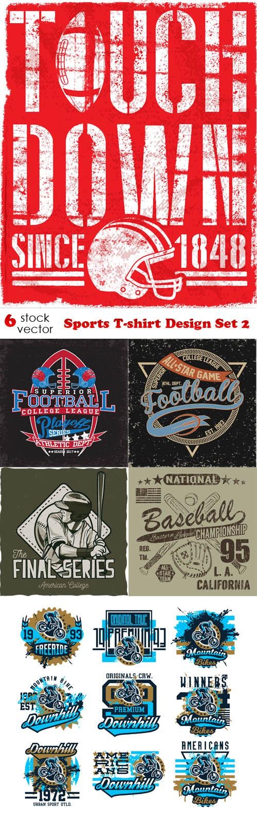 Sports T-shirt Design Set 2 (13 files)