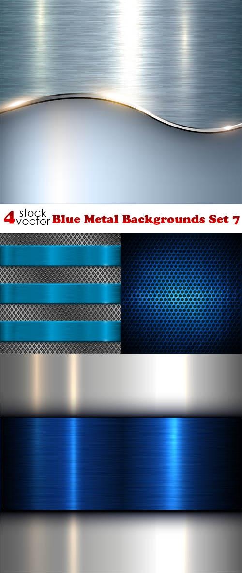 Blue Metal Backgrounds Set 7 ((aitff (9 files)