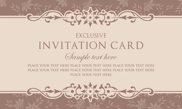 Invitation luxury vector card design, black and gold vintage style ((eps (28 files)