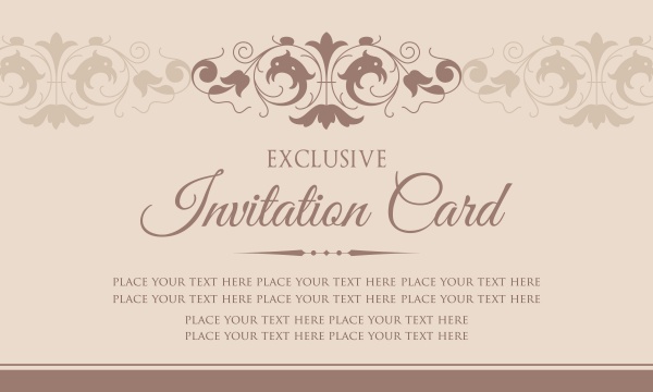 Invitation luxury vector card design, black and gold vintage style ((eps (28 files)