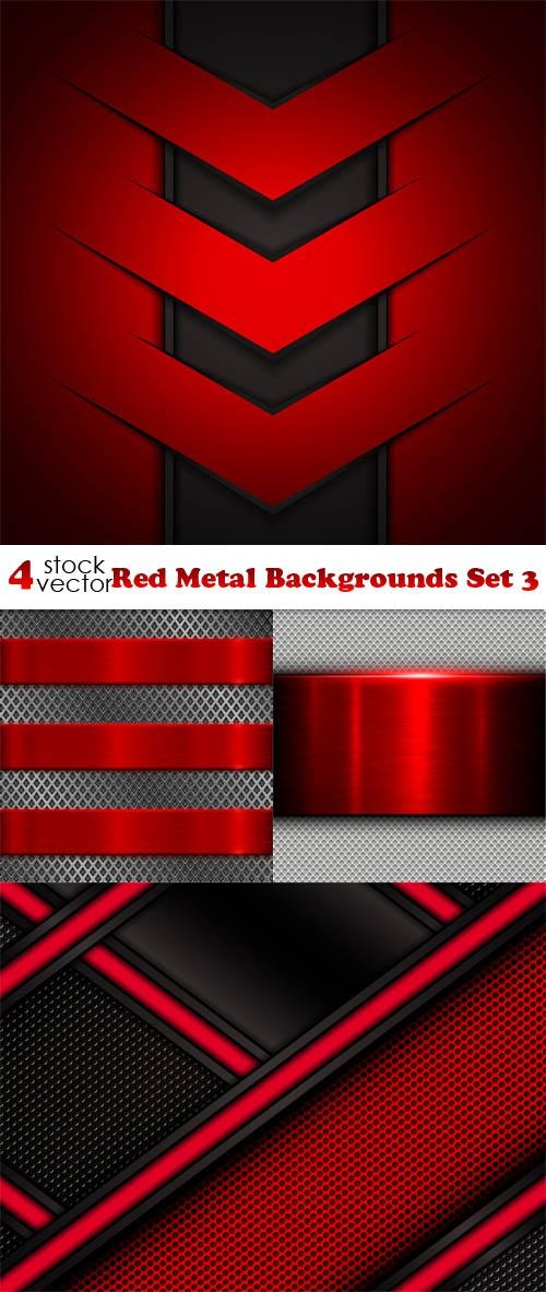 Red Metal Backgrounds Set 3 ((aitff (9 files)