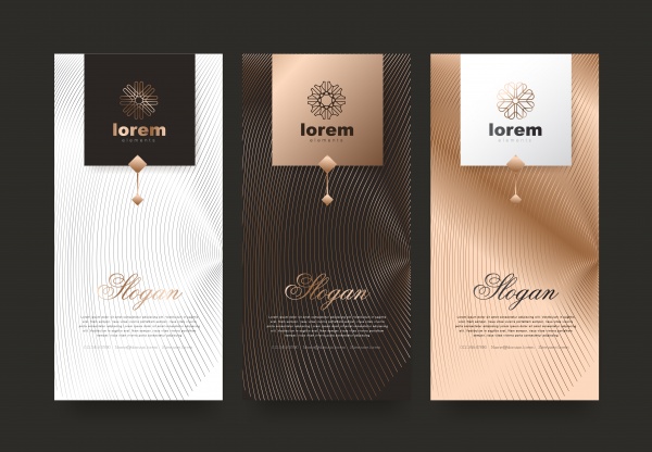 Stylish vector templates for packaging ((eps (20 files)
