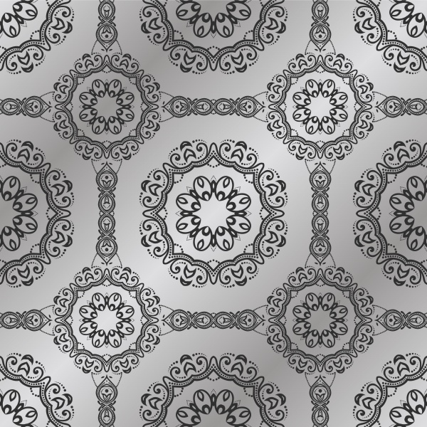 Abstract seamless vector pattern with ornament ((eps (18 files)