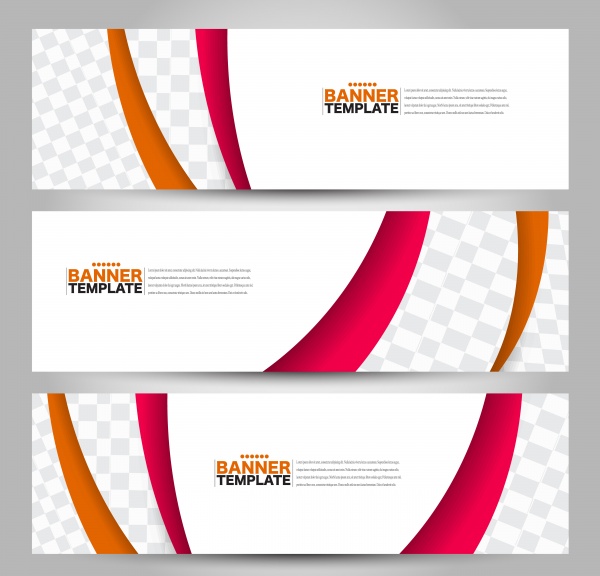 Banner abstract vector template, background for design business ((eps (30 files)