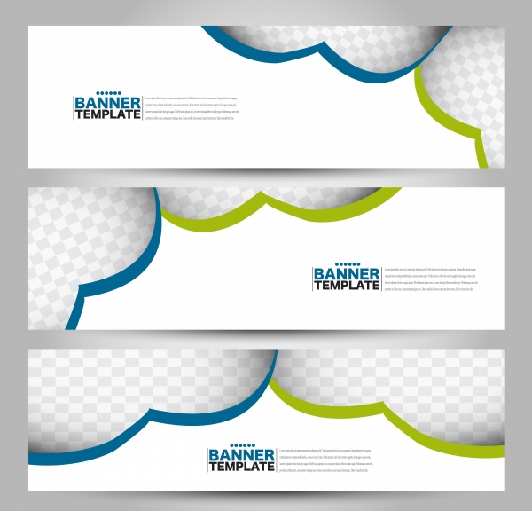 Banner abstract vector template, background for design business ((eps (30 files)