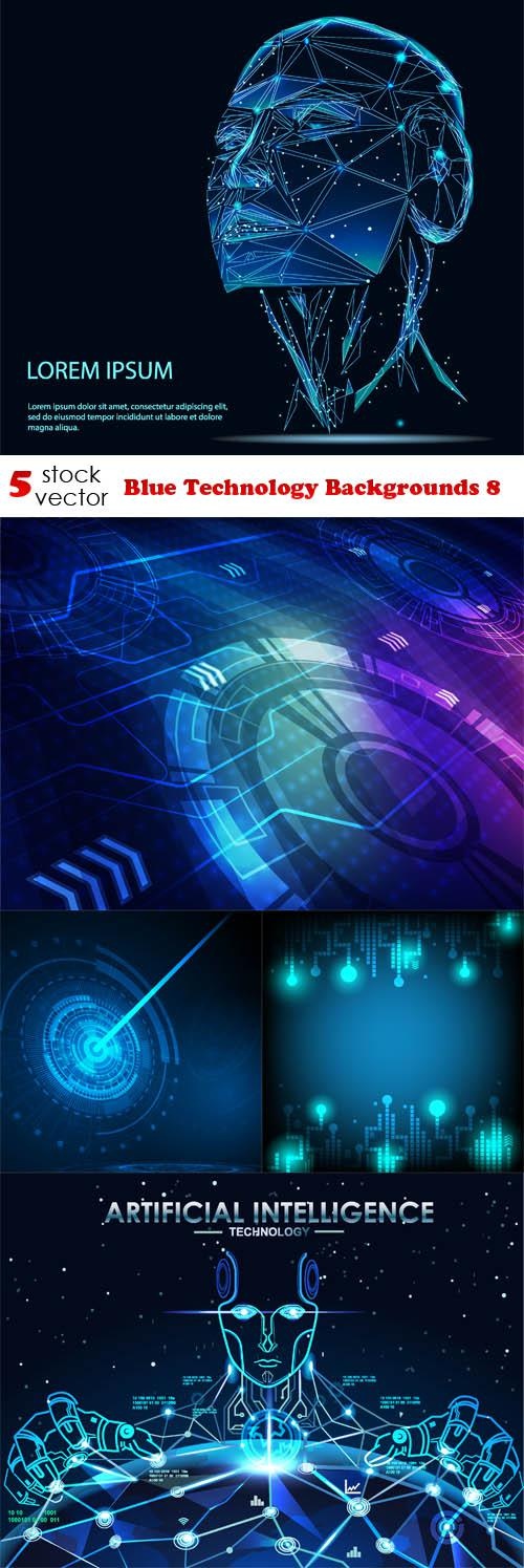 Blue Technology Backgrounds 8 ((aitff (11 files)