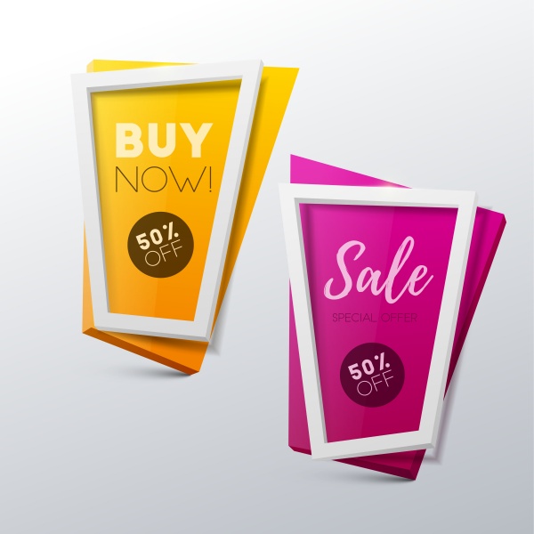 Color vector banners, vector elements discount ((eps (18 files)