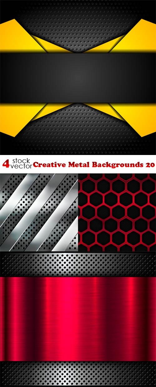 Creative Metal Backgrounds 20 ((aitff (9 files)