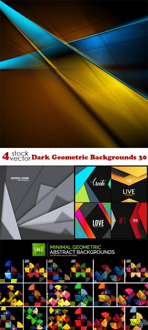 Dark Geometric Backgrounds 30 ((aitff (9 files)