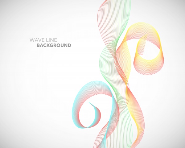Elegant abstract vector wave line background ((eps (30 files)