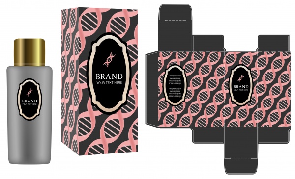 Perfume packaging vector design template ((eps (22 files)