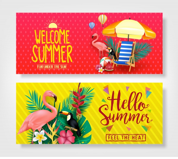 Summer vector design template, sale background 5 ((eps (24 files)