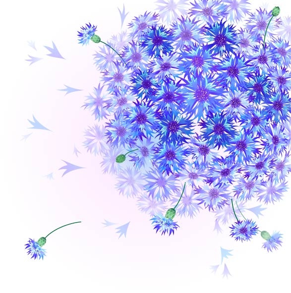 Vector Flowers Backgrounds. Фоны цветочные 23 ((ai (50 files)