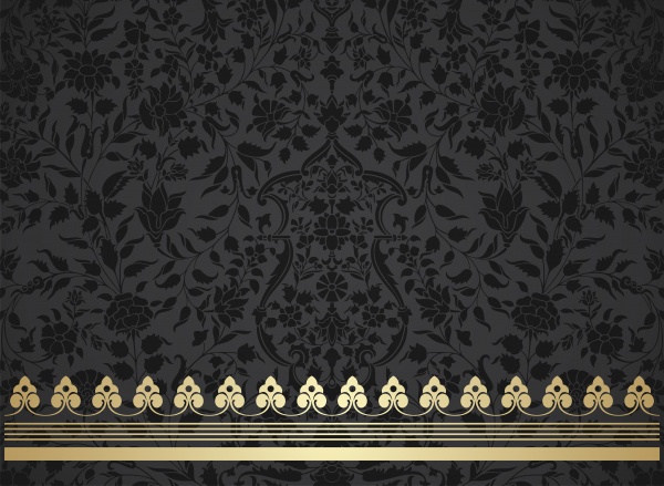 Vector texture with golden indian patterns ((eps (28 files)