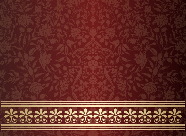 Vector texture with golden indian patterns ((eps (28 files)