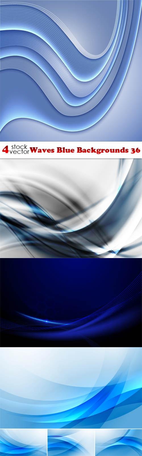 Waves Blue Backgrounds 36 ((aitff (9 files)