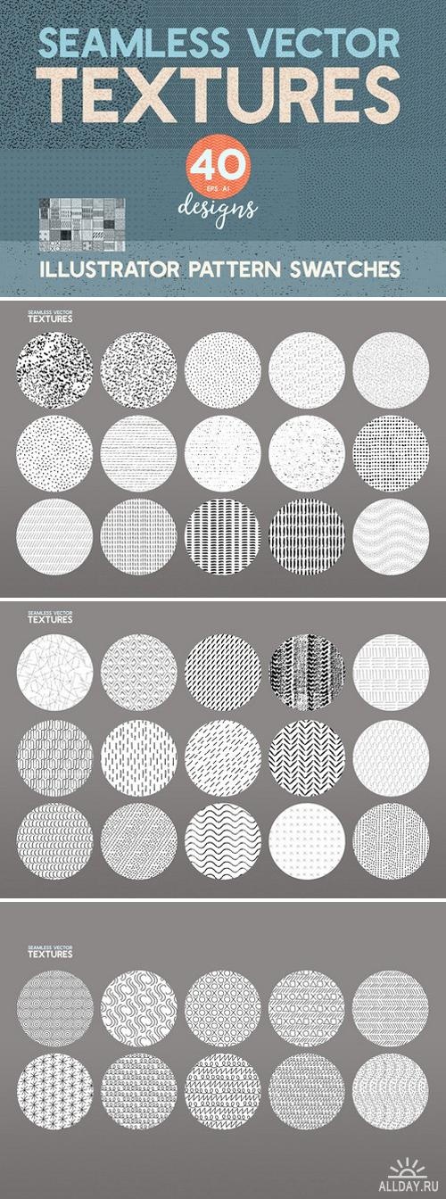 40 Seamless Vector Pattern Textures ((eps ((ai (4 files)