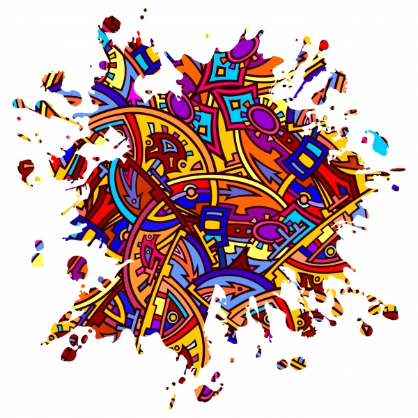 Abstract illustration for t-shirt clothes background is a pattern 2-25 EPS ((eps