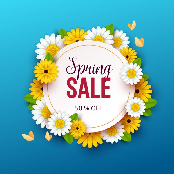 Beautiful spring flowers vector background ((eps (18 files)