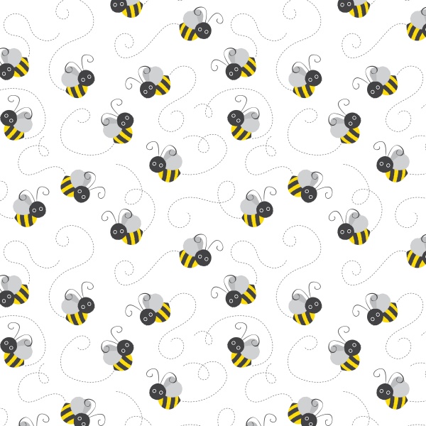 Busy Bees Baby Vector Patterns ((eps ((ai (47 files)