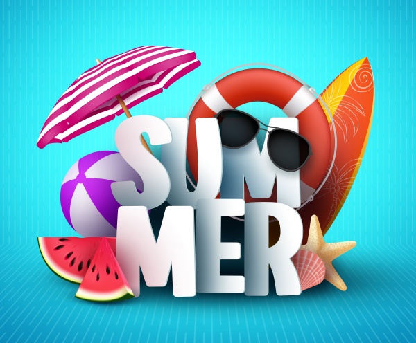 Summer vector design template, sale background ((eps (18 files)
