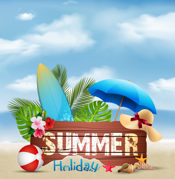 Summer vector design template, sale background 2 ((eps (18 files)