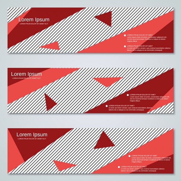 Vector banners with abstract design ((eps (20 files)