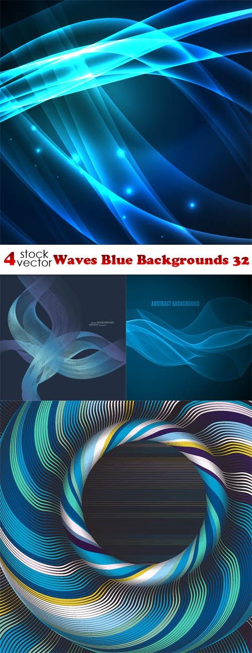 Waves Blue Backgrounds 32 ((aitff (9 files)