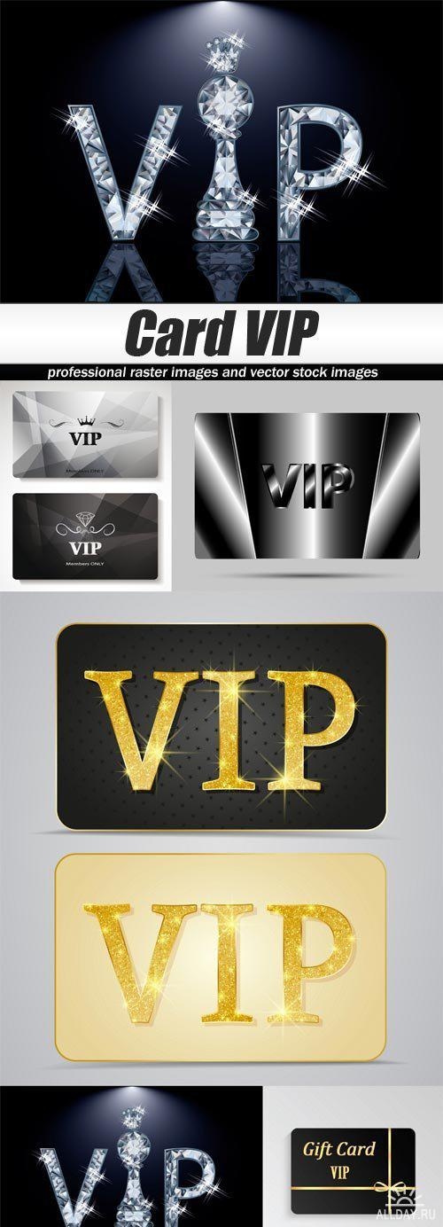 Card VIP. Карточка VIP ((eps (6 files)