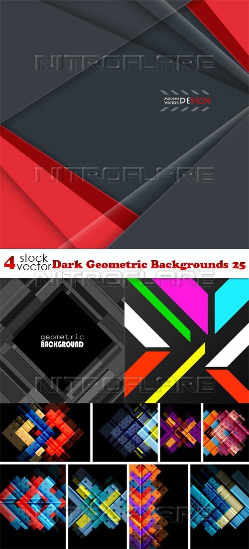Dark Geometric Backgrounds 25 ((aitff (8 files)