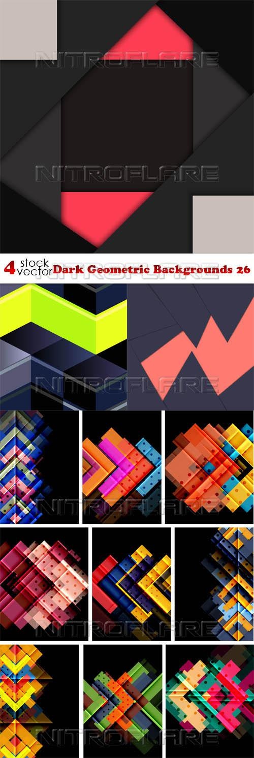 Dark Geometric Backgrounds 26 ((aitff (8 files)