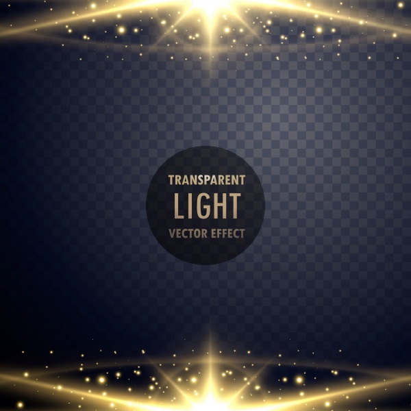 Vector collection of transparent lens flares light effect with twinkle stars ((eps (14 files)