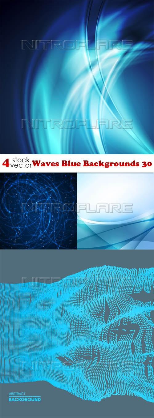 Waves Blue Backgrounds 30 ((aitff (8 files)