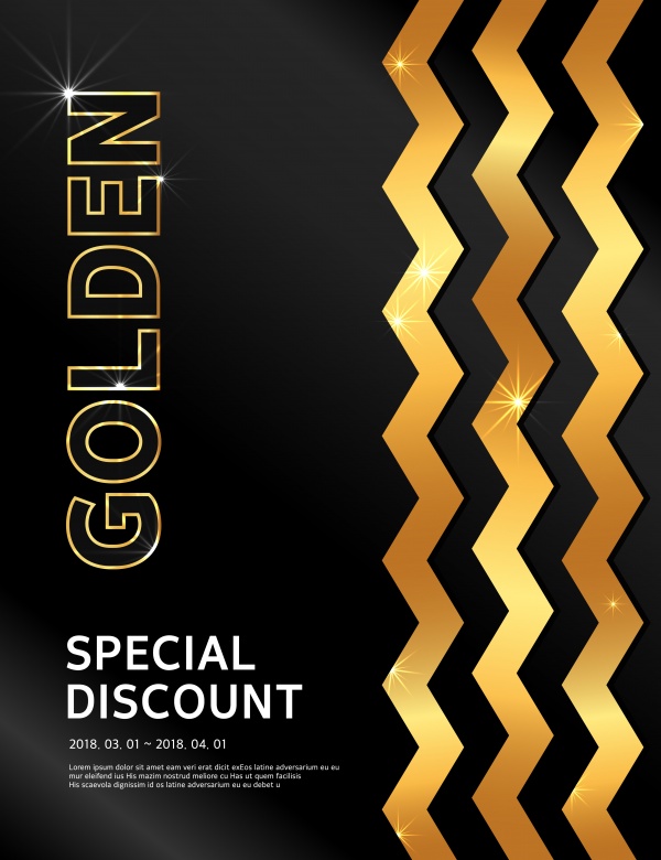 Gold and black vector vip background ((eps (18 files)