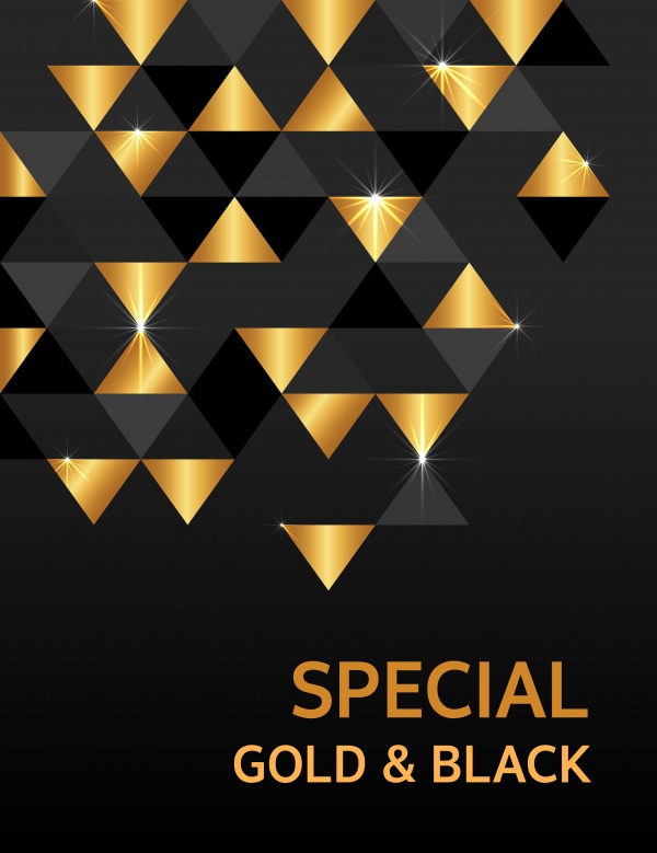 Gold and black vector vip background ((eps (18 files)