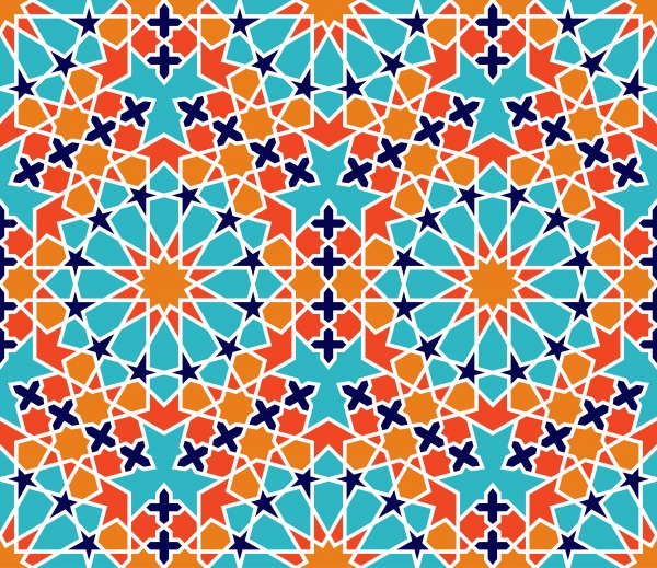 Islamic seamless moroccan pattern ((eps (18 files)