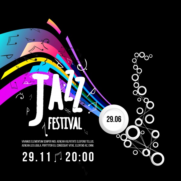 Jazz festival poster template ((eps (30 files)