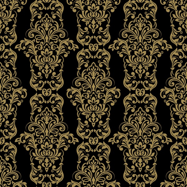 Seamless pattern with damask ornament, vector vintage floral element ((eps (18 files)