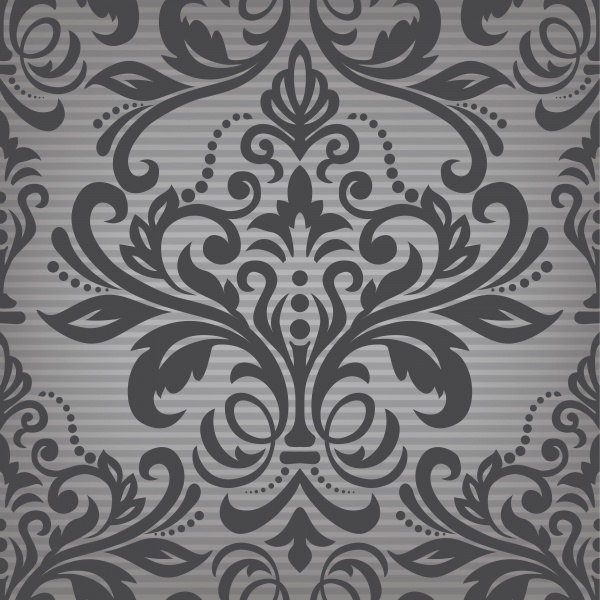 Seamless vector pattern with damask ornament ((eps (18 files)