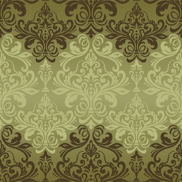 Vector damask seamless pattern background, floral element ((eps (18 files)