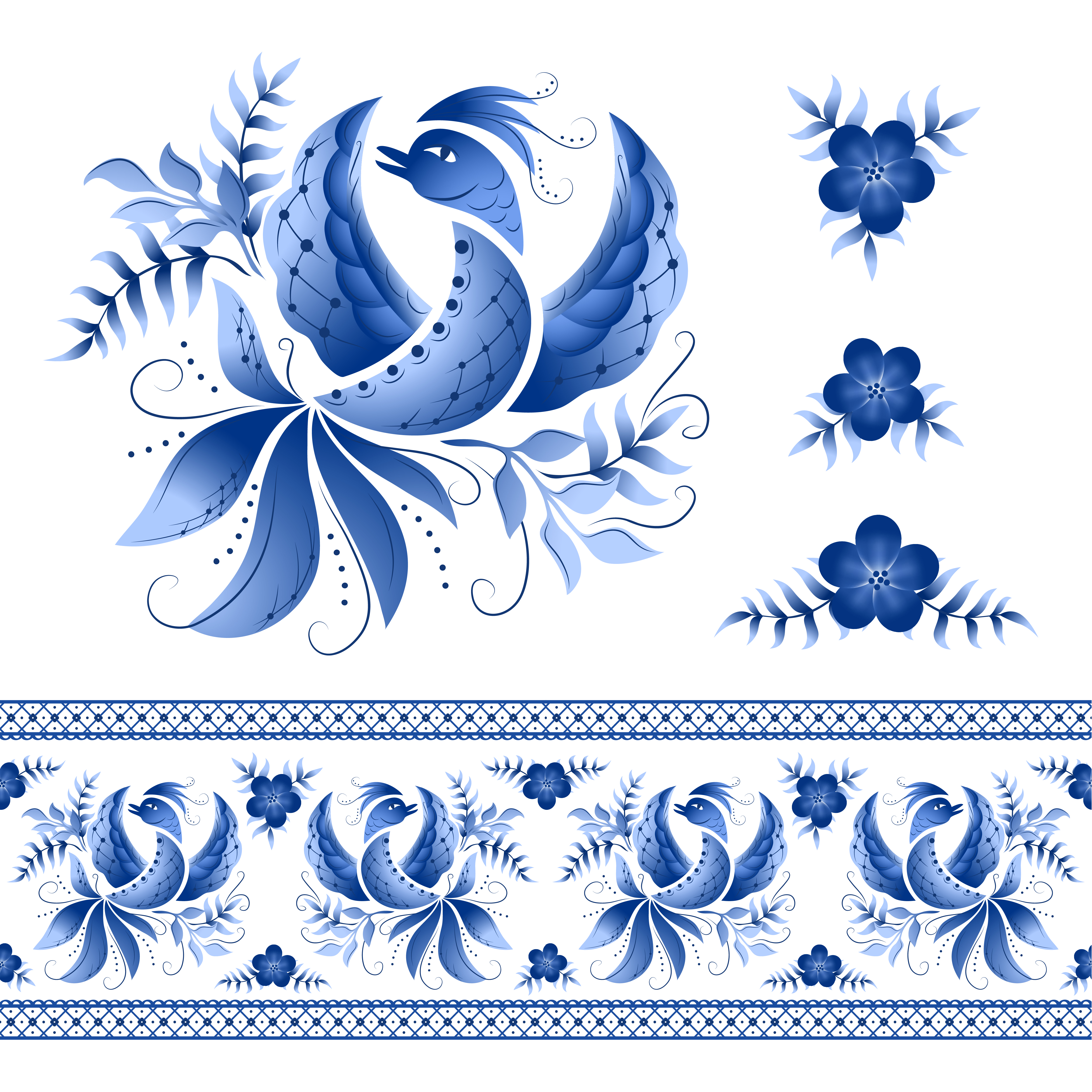Ceramic-Plate-Classic-Russian-Gzhel-Floral-732572938