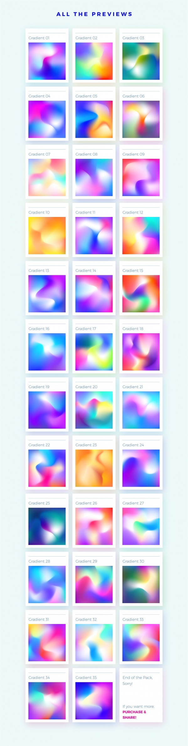 Creative Gradient Backgrounds Pack ((eps ((ai - 2 (43 files)