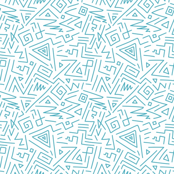 Curly hand drawn seamless patterns ((eps - 2 (12 files)