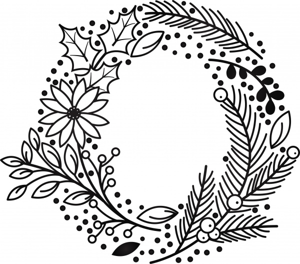 Floral Christmas Bundle ((eps ((png - 2 (221 files)