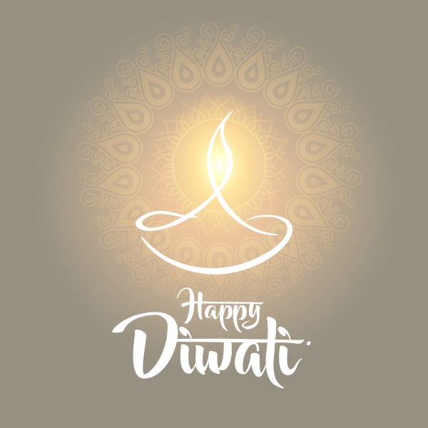 Happy diwali, traditional indian diya oil lamp ((eps (22 files)