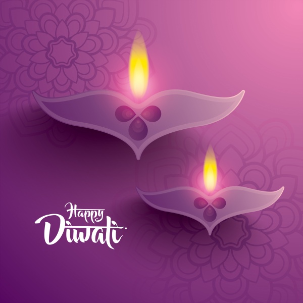 Happy diwali, traditional indian diya oil lamp ((eps (22 files)