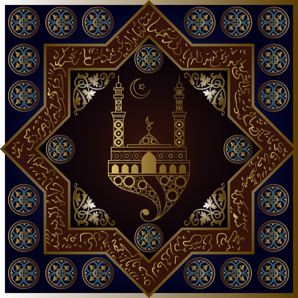 Islamic decorative vector background, invitation, flyer, poster, banner, card, label ((eps - 2 (12 files)
