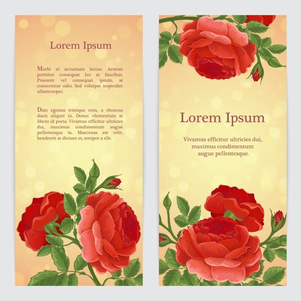Vector backgrounds with roses for invitations ((eps (14 files)