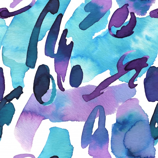 Vibrant Watercolor Patterns ((png ((eps - 7 (12 files)
