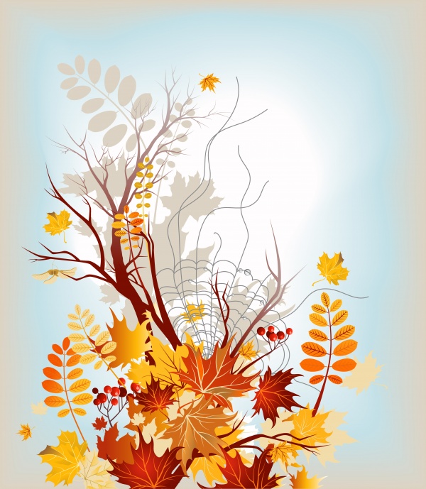 Autumn background is a picture poster flyer banner leaf tree 2 ((eps (22 files)